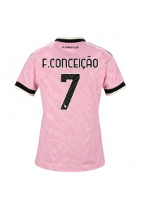 Juventus Francisco Conceicao #7 Jalkapallovaatteet Naisten Vieraspaita 2026-27 Lyhythihainen